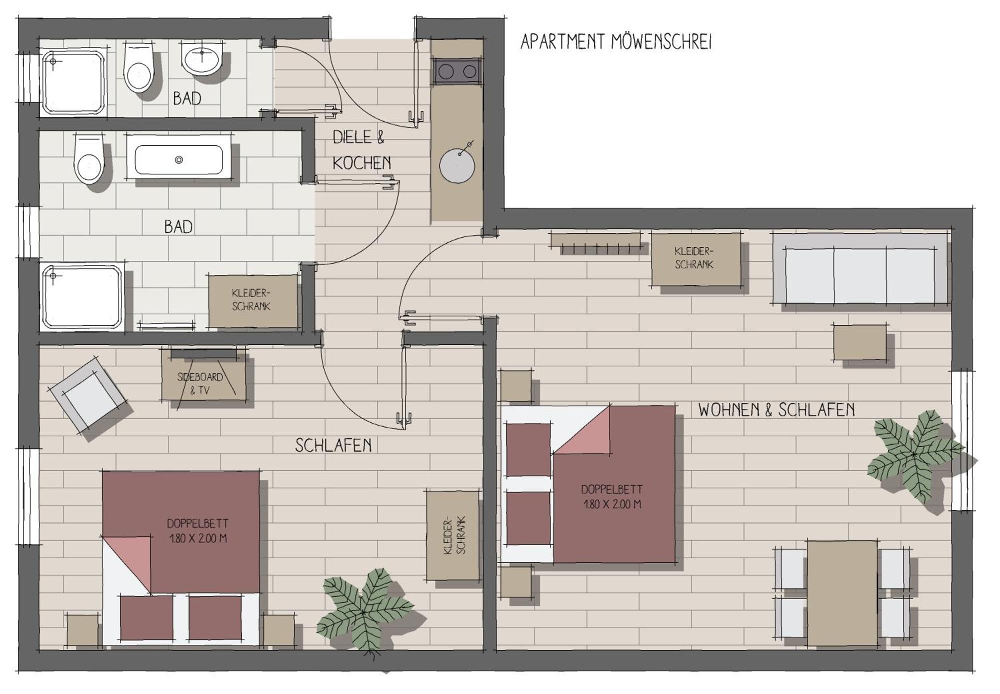 Apartmenthaus Moewenschrei 因塞尔波埃尔 外观 照片