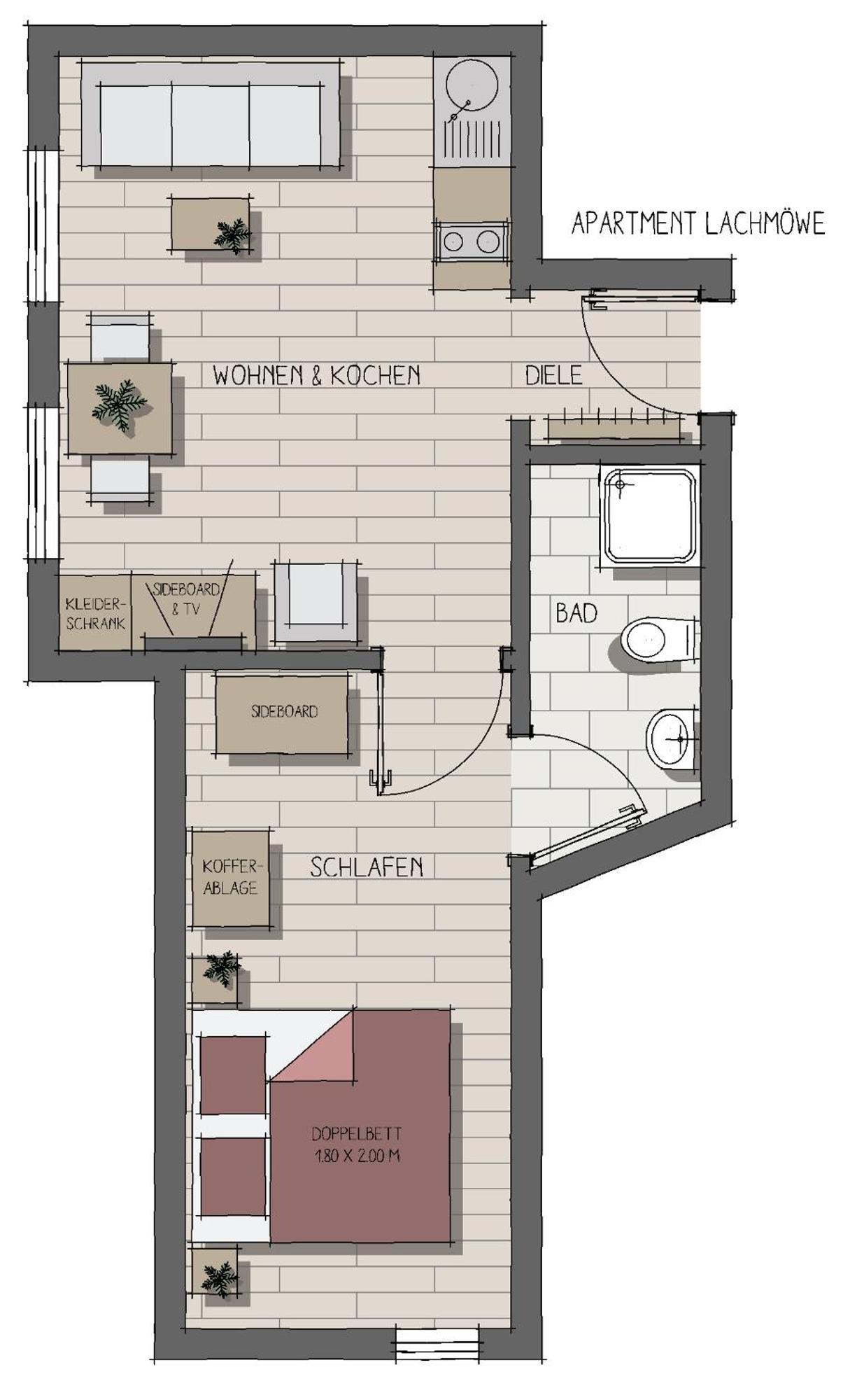 Apartmenthaus Moewenschrei 因塞尔波埃尔 外观 照片