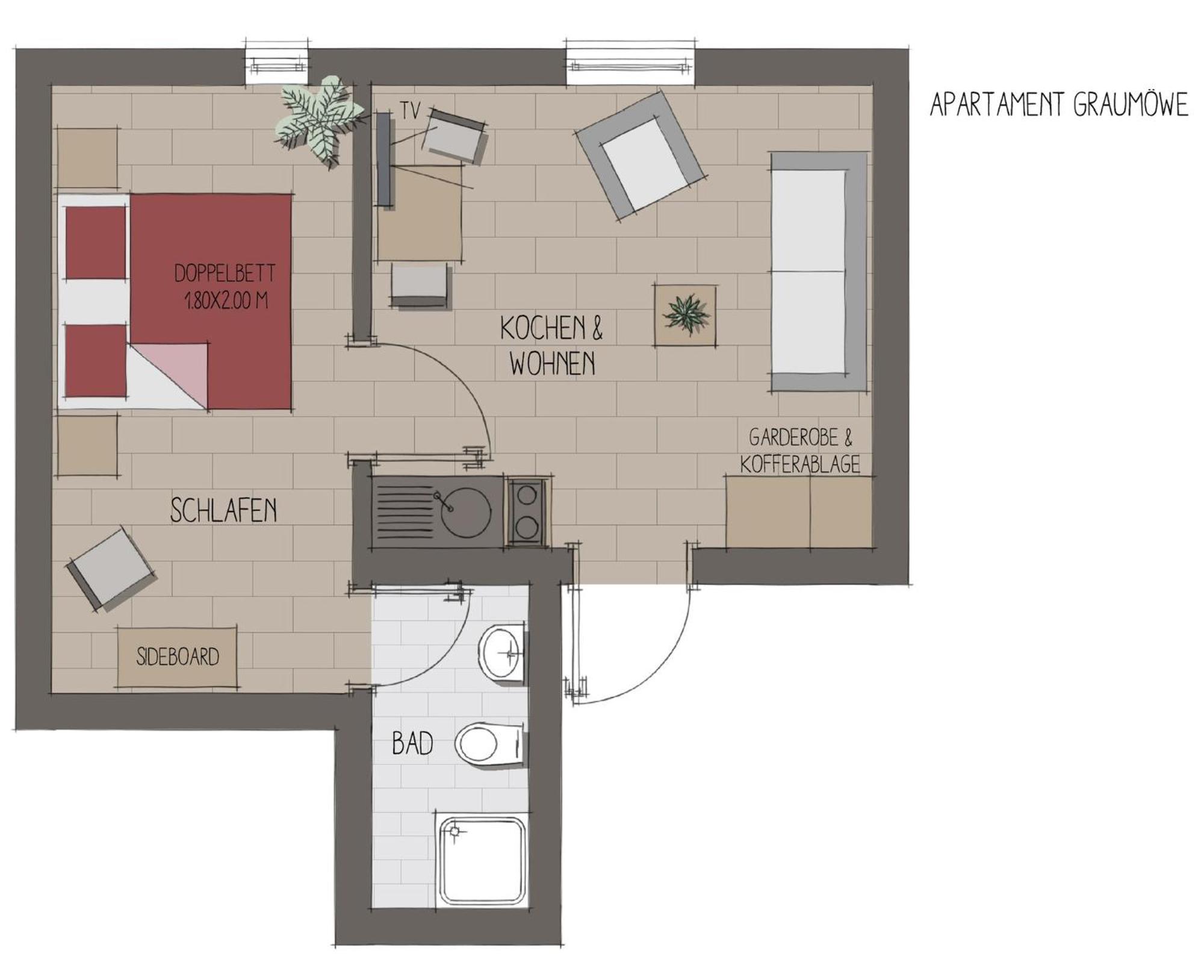 Apartmenthaus Moewenschrei 因塞尔波埃尔 外观 照片