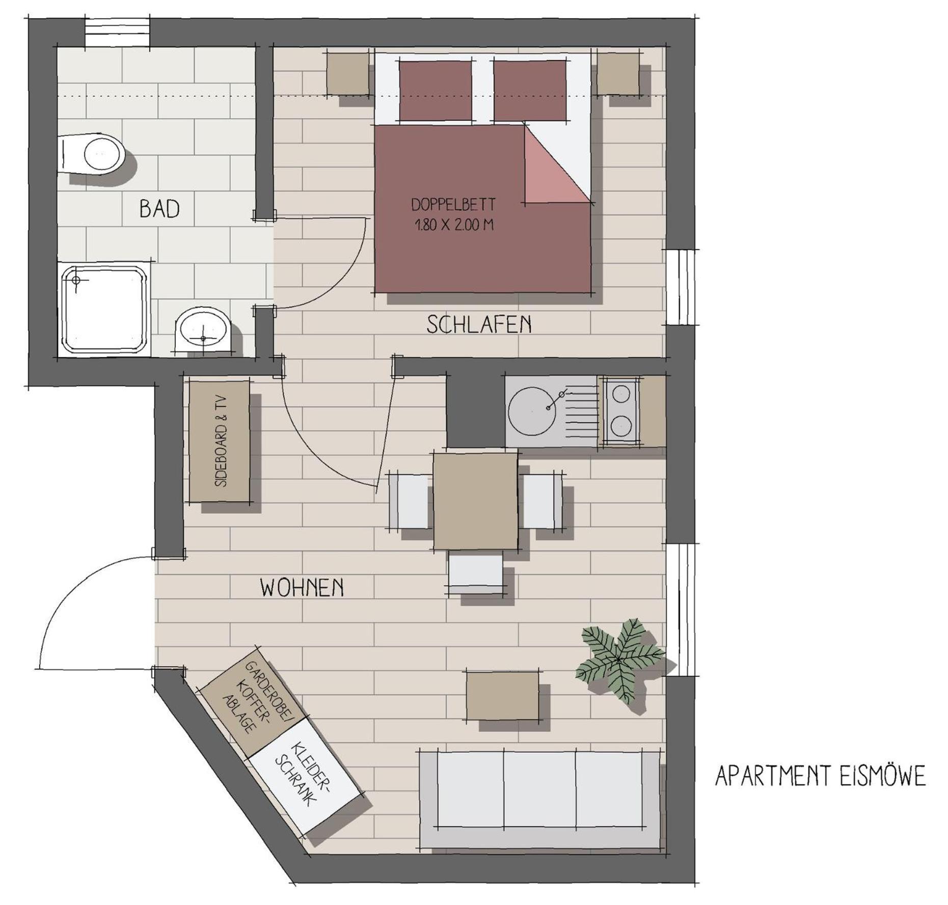 Apartmenthaus Moewenschrei 因塞尔波埃尔 外观 照片